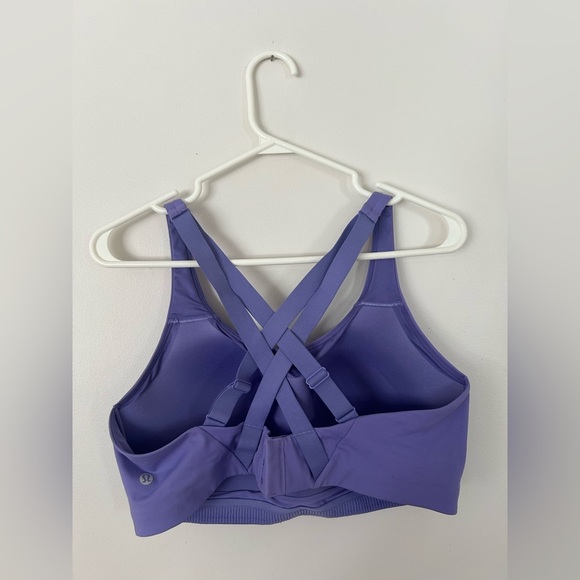 NWOT Lululemon Sports Bra Size 38D Purple Energy Bra High Support - Picture 6 of 8
